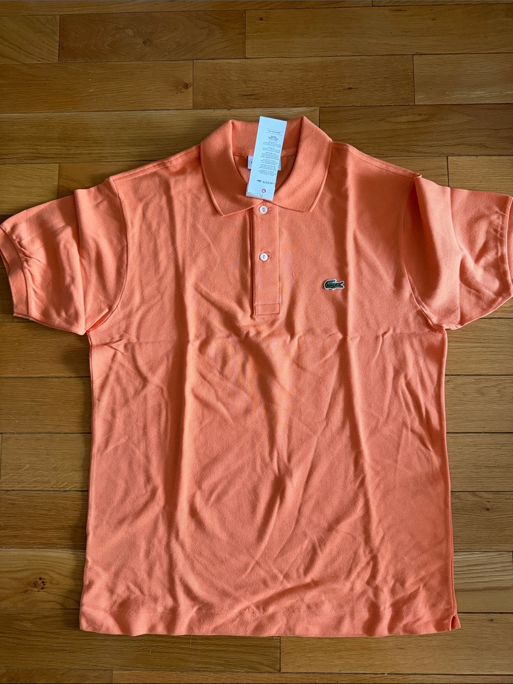 Lacoste Men's Polo Shirt in Peach-Orange
